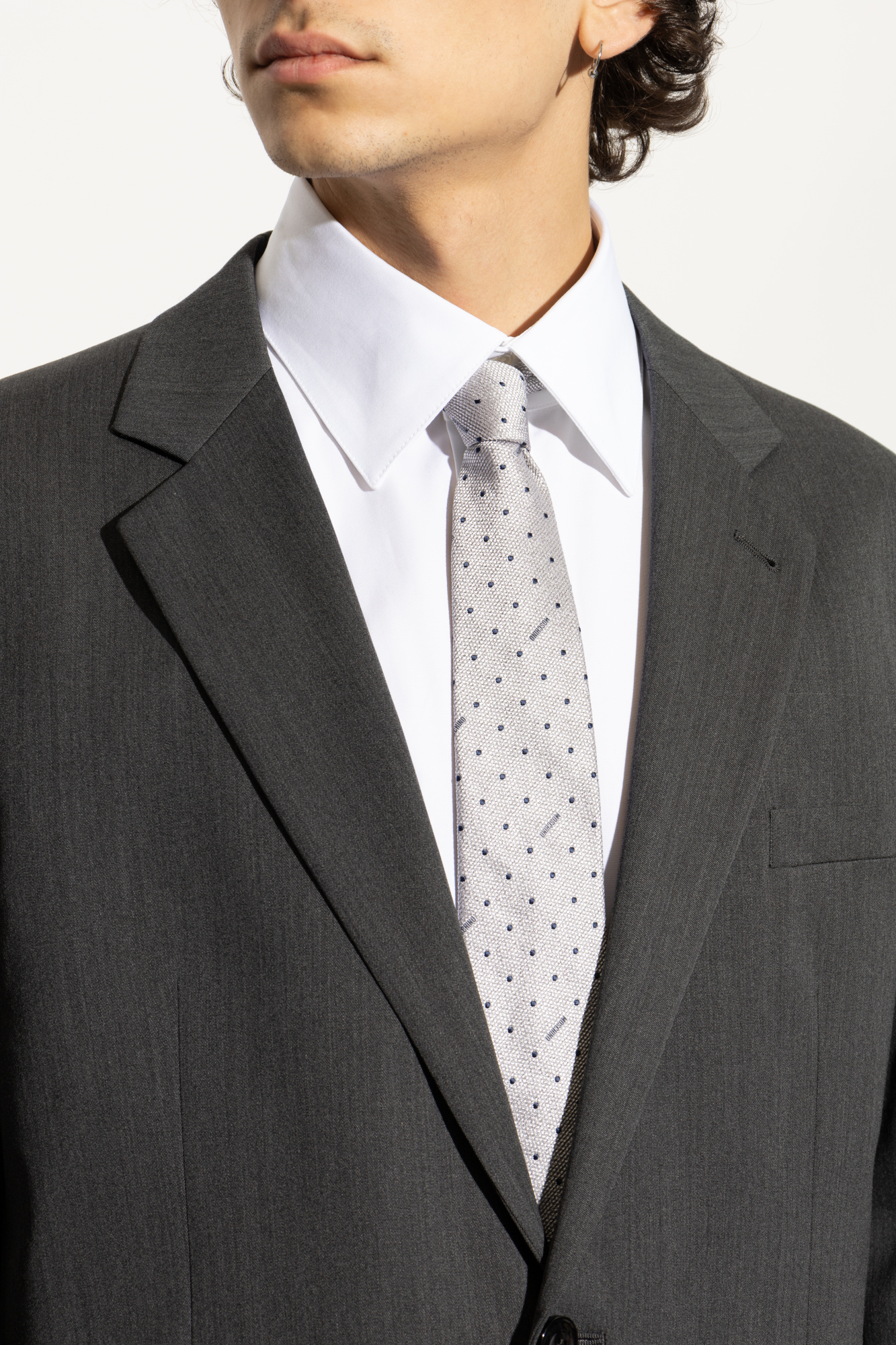 アンサンブル ensemble Navy x White dot pattern s-l400.jpg